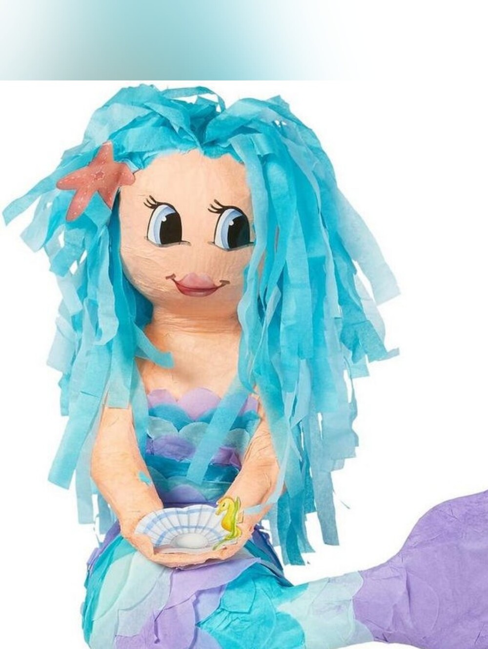 Mermaid Paper Piñata - Blue and Purple